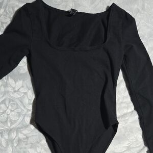 Black Long Sleeve Bodysuit